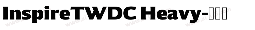 InspireTWDC Heavy字体转换